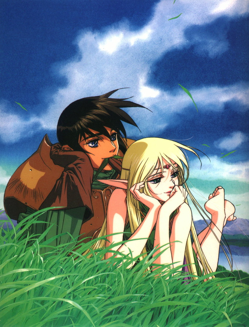 deedlit and parn (record of lodoss war) drawn by yuuki_nobuteru