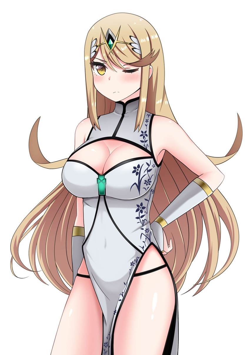 mythra (xenoblade chronicles and 1 more) drawn by the_only_shoe