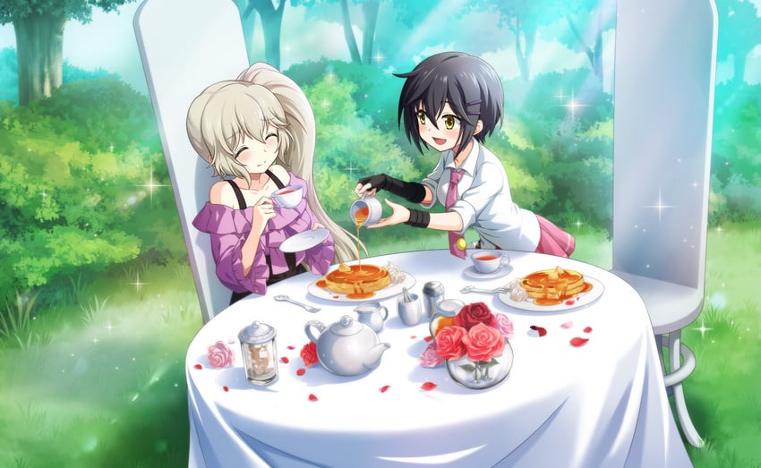 mikuni oriko and kure kirika (mahou shoujo madoka magica and 2 more)