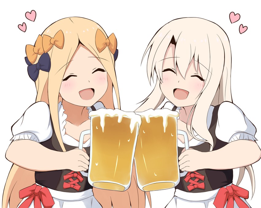 abigail williams and illyasviel von einzbern (fate and 1 more) drawn by mitchi