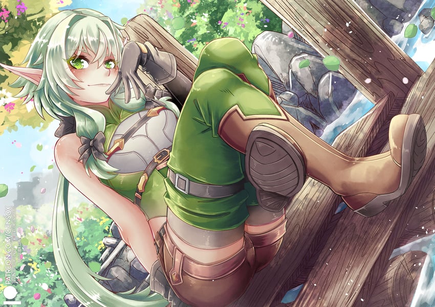 high elf archer (goblin slayer!) drawn by gensox