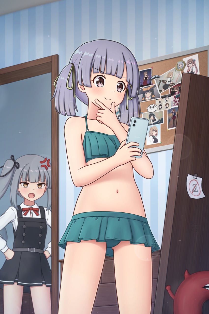 kasumi, kasumi kai ni, enemy lifebuoy, and ooshio (kantai collection) drawn by konato_k