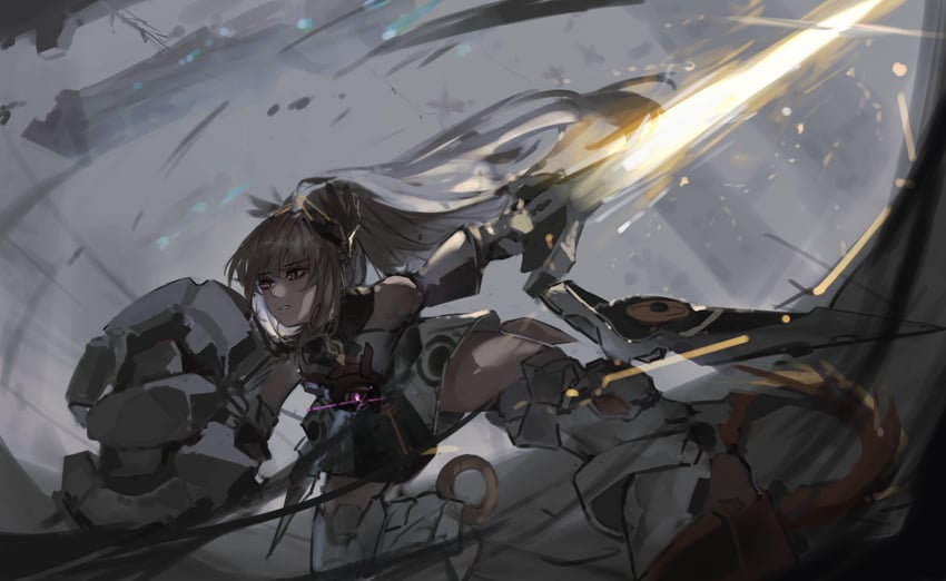 nanami and nanami: startrail (punishing: gray raven) drawn by ian46166491