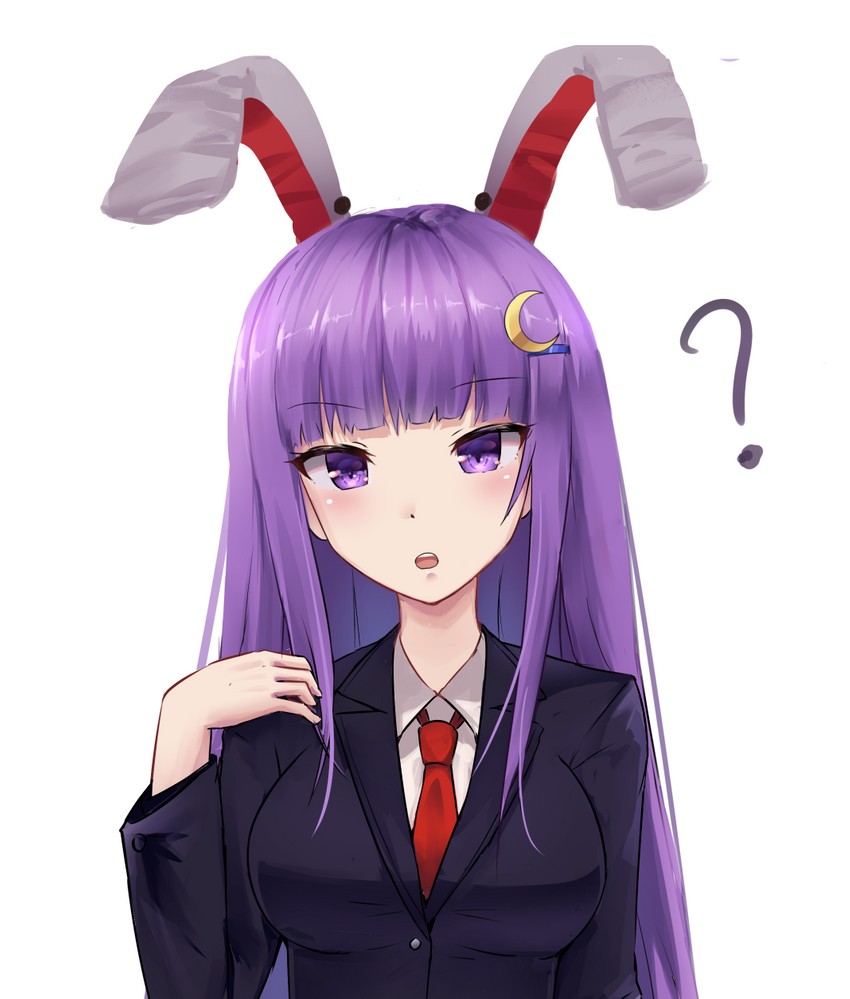 patchouli knowledge and reisen udongein inaba (touhou) drawn by danraz0r