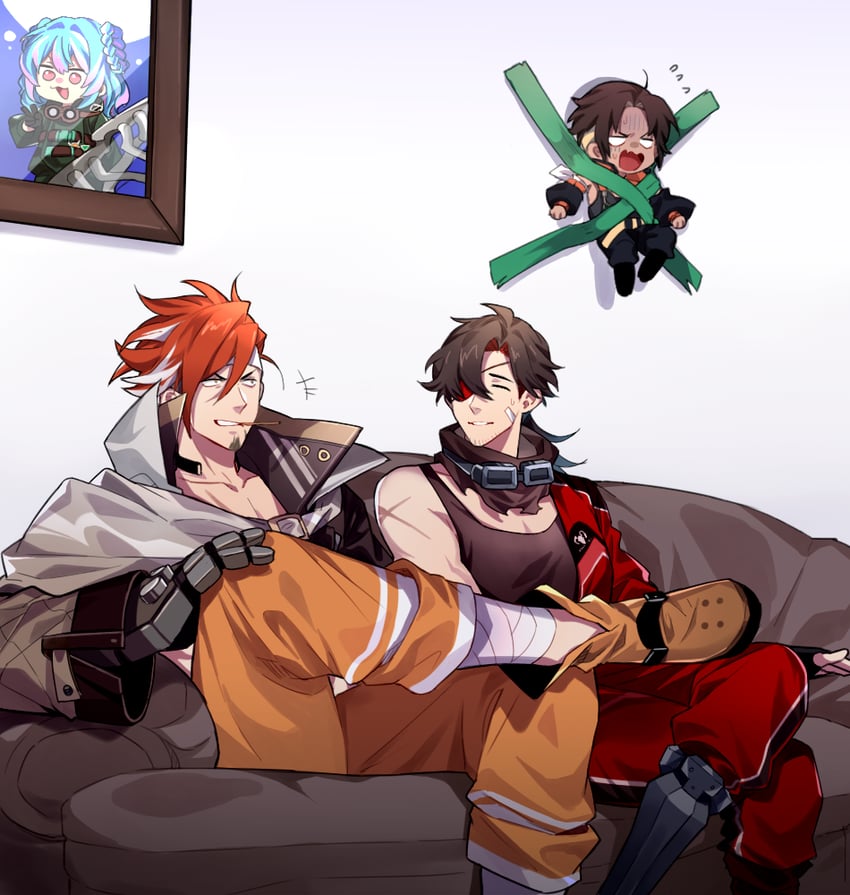 sinsa, roy, zeta, and brock (alchemy stars) drawn by eucild