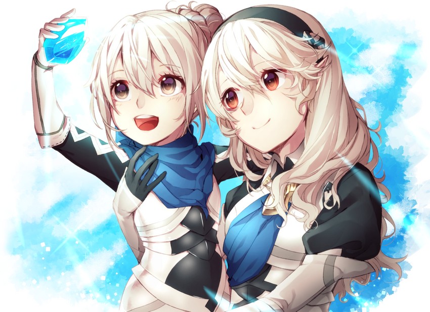 female corrin and female kana (fire emblem and 1 more) drawn by tida_2112