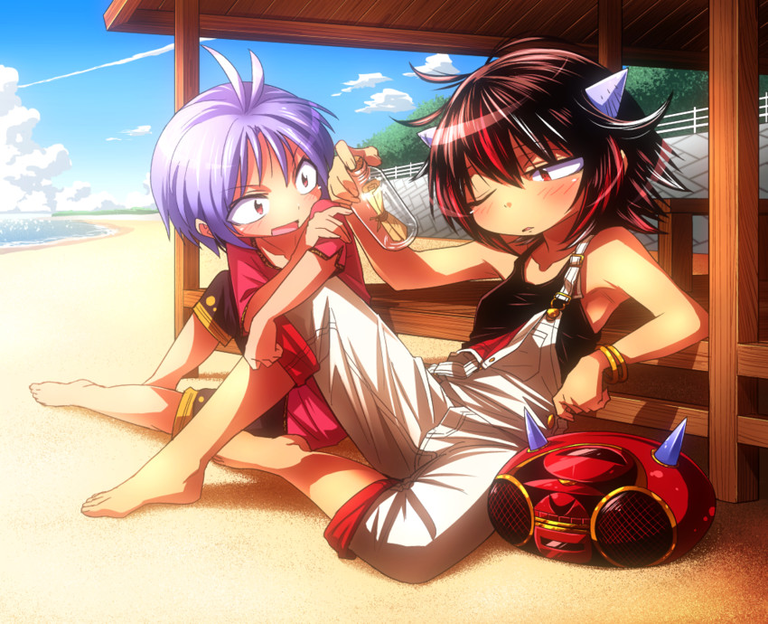 kijin seija and sukuna shinmyoumaru (touhou) drawn by shimizu_pem