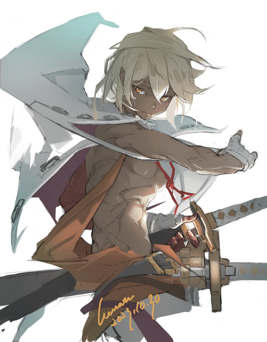ramlethal valentine and nagoriyuki (guilty gear and 1 more) drawn by wawon_(wan_wawon)
