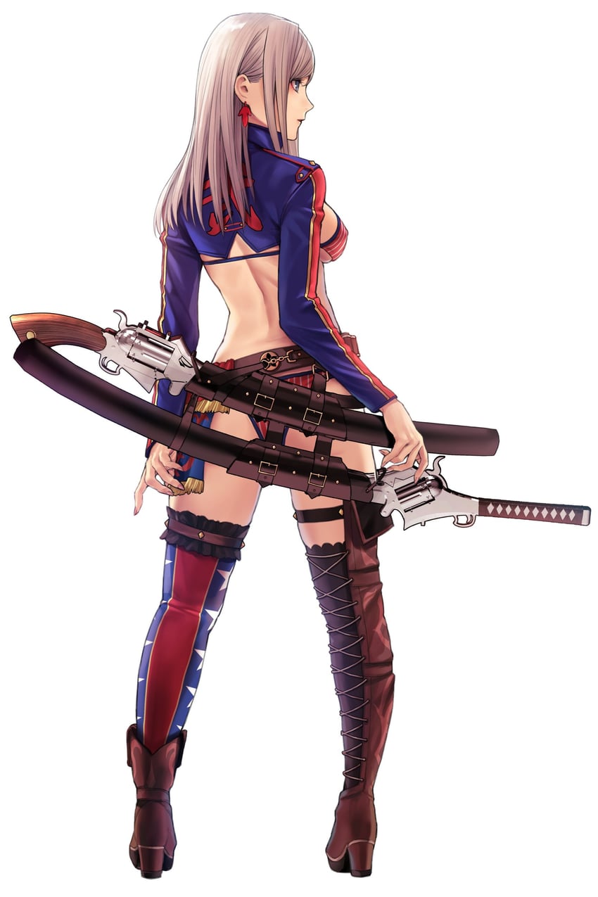 miyamoto musashi (fate and 1 more) drawn by applekun