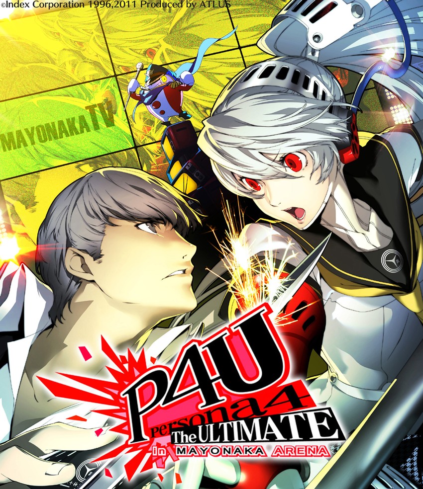 narukami yu, kuma, and labrys (persona and 2 more) drawn by oribe_hanako