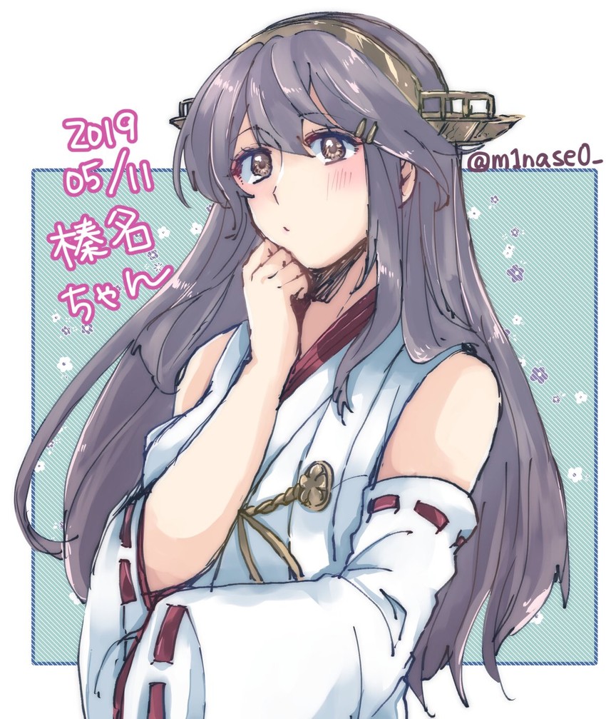 haruna and haruna kai ni (kantai collection) drawn by nun_(eri)