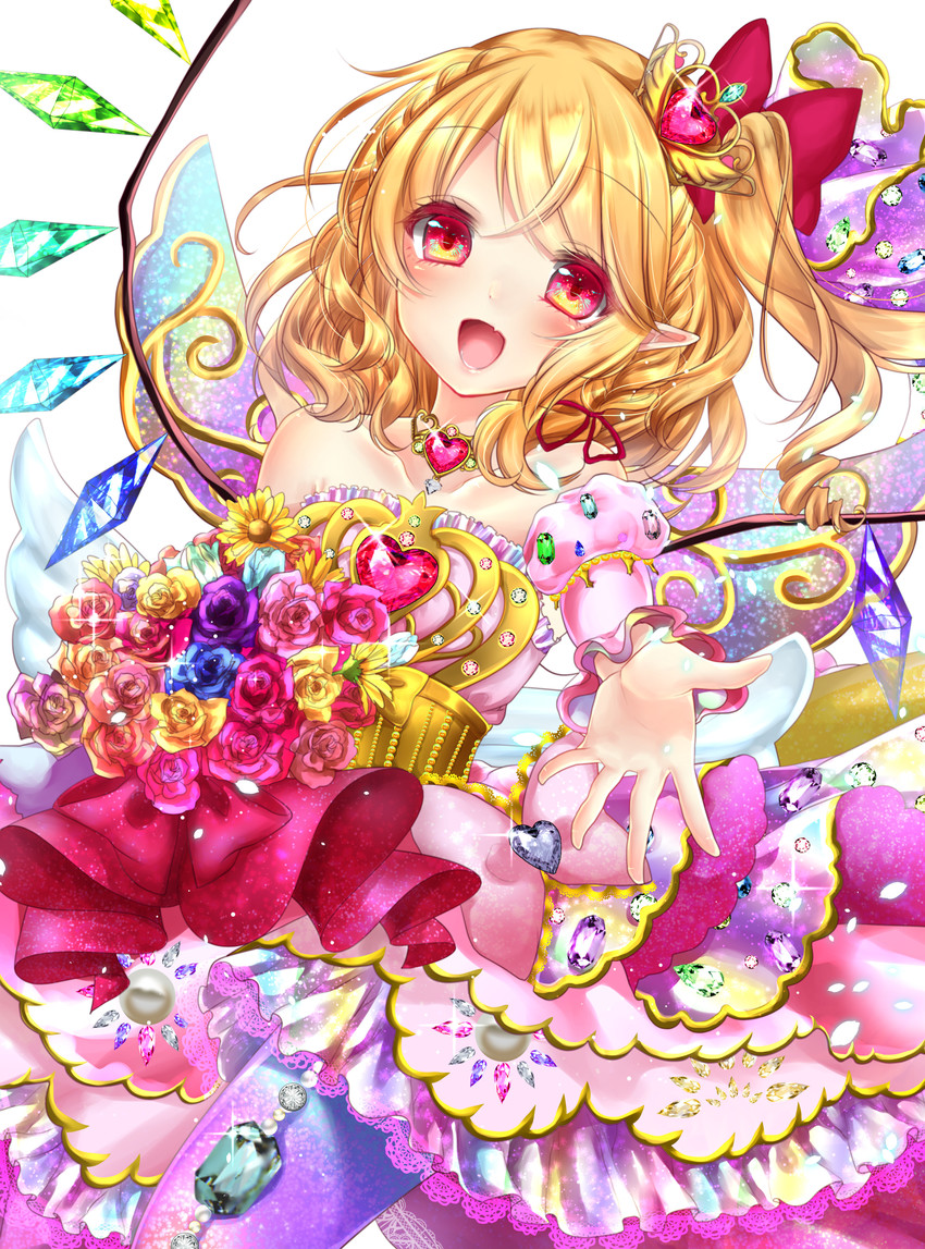 flandre scarlet (touhou and 2 more) drawn by shanghai_bisu
