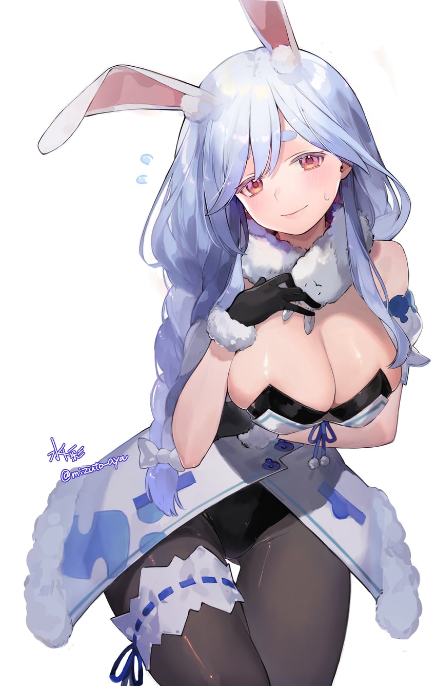 usada pekora, don-chan, and pekomama (hololive) drawn by mizuto_aya