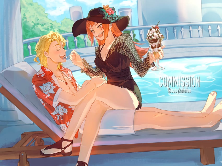 panette and amber (fire emblem and 1 more) drawn by babykatafan