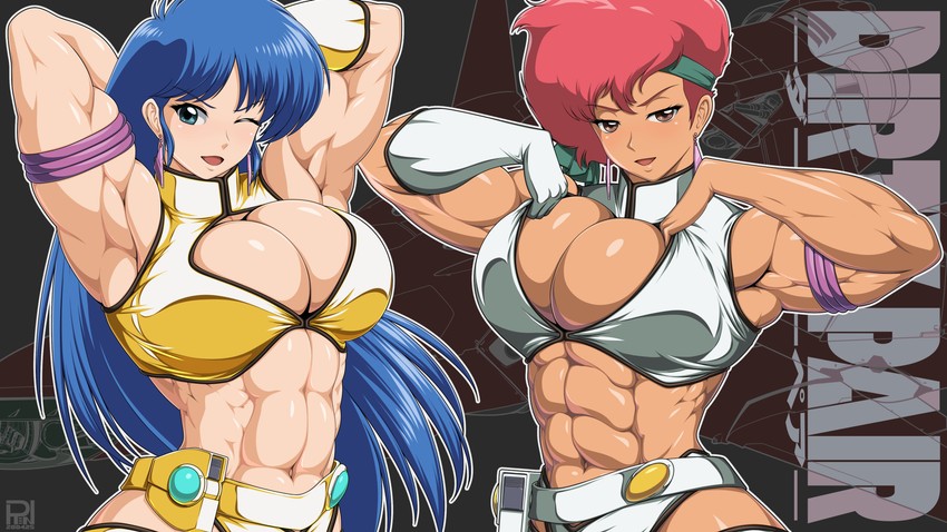 yuri and kei (dirty pair) drawn by ren_(tainca2000)