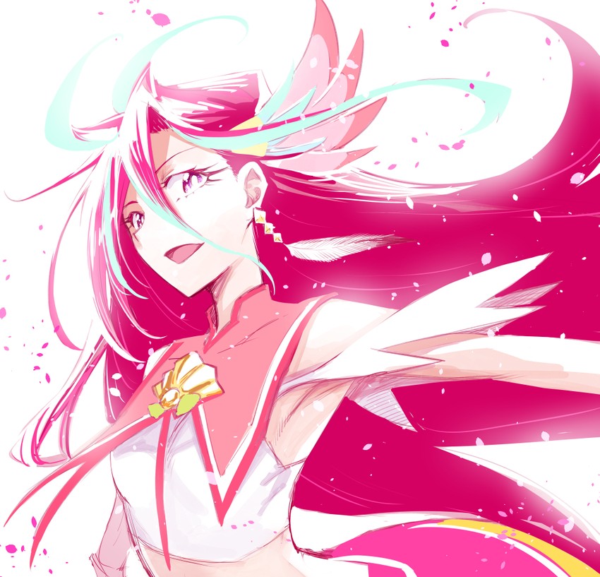 takizawa asuka and cure flamingo (precure and 1 more) drawn by kurose_kousuke