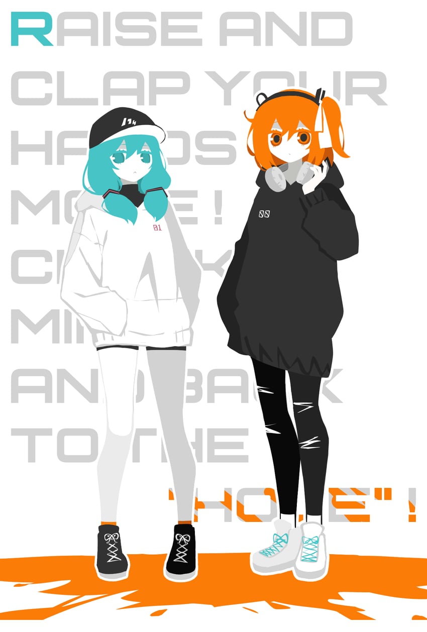 hatsune miku and adachi rei (vocaloid and 3 more) drawn by oharalove11