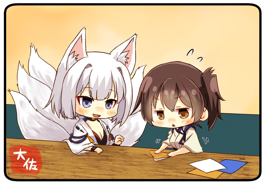 kaga (kantai collection and 1 more) drawn by taisa_(kari)