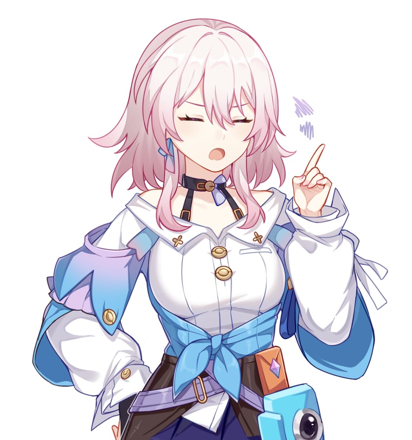 march 7th (honkai and 1 more) drawn by mingguchuanjiuchong