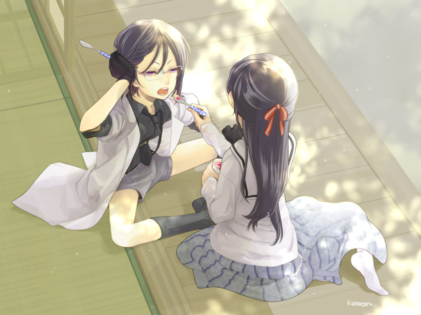 saniwa, yagen toushirou, and female saniwa (touken ranbu) drawn by kumataru