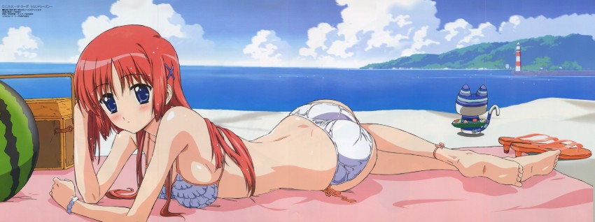 shirakawa kotori and utamaru (megami magazine and 2 more) drawn by masuda_kuniaki