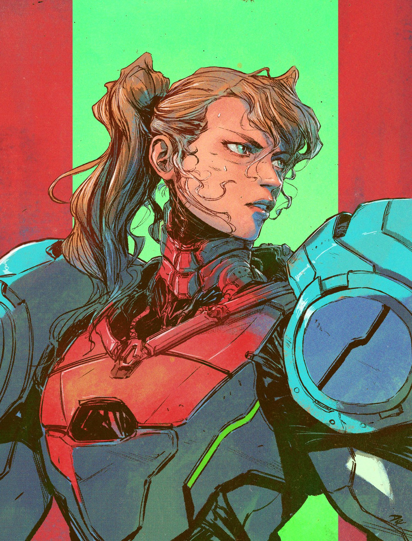 samus aran (metroid and 1 more) drawn by dave_rapoza