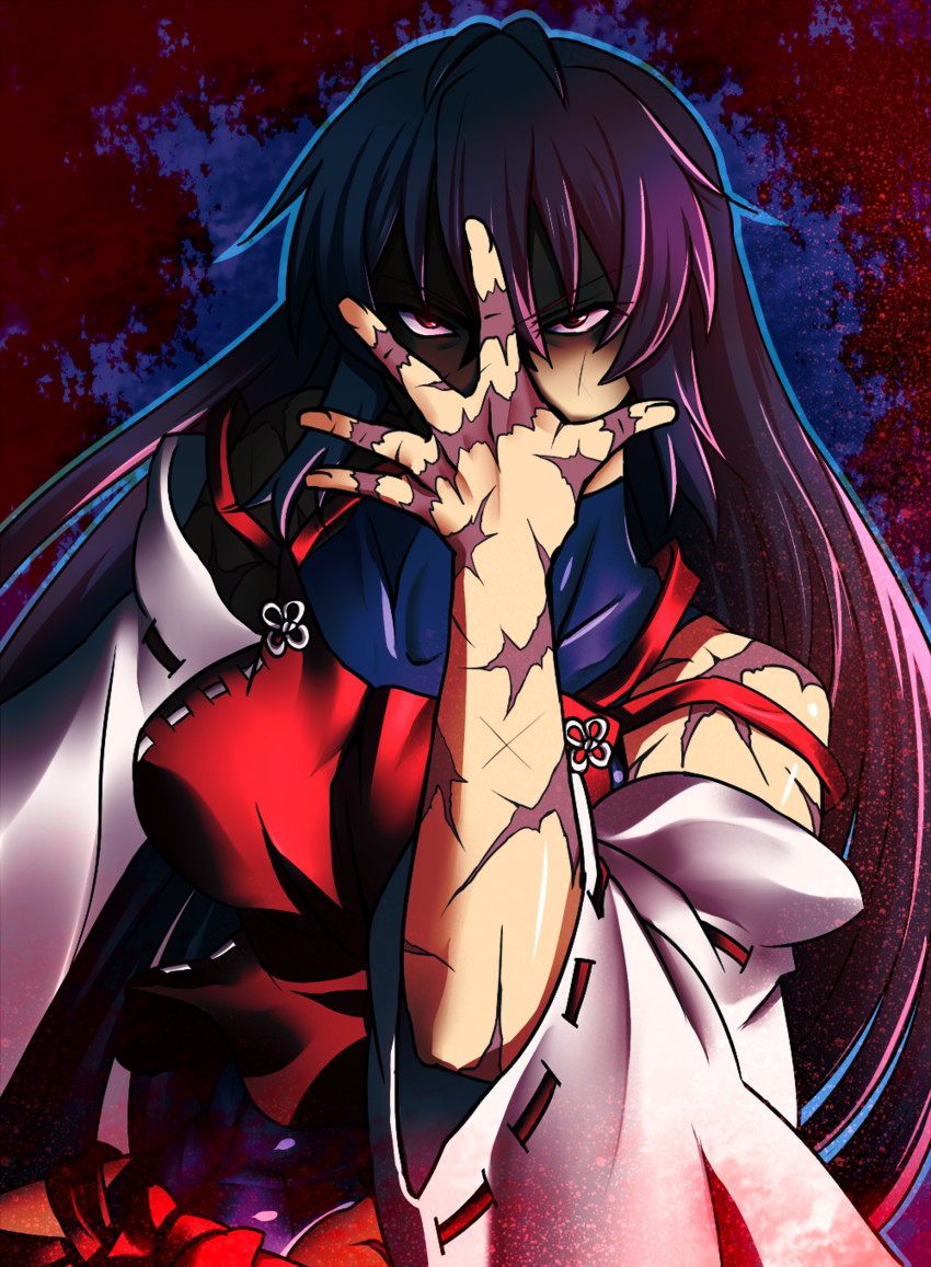 sendai hakurei no miko (original and 3 more) drawn by samuimu and yagami_(mukage)