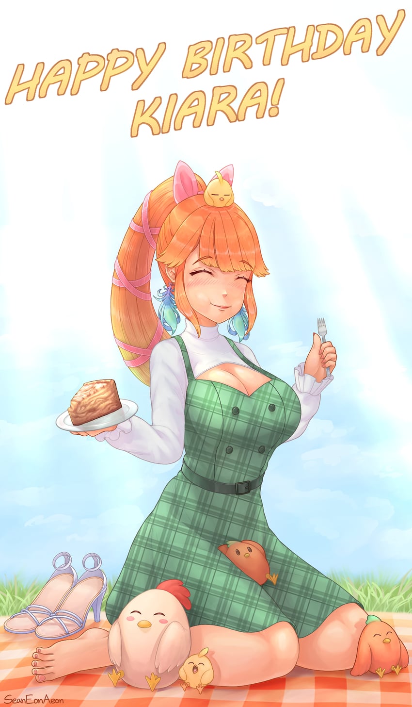 takanashi kiara (hololive and 1 more) drawn by eon_sean