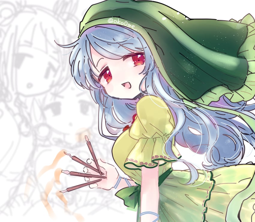haniyasushin keiki, joutouguu mayumi, and tamatsukuri misumaru (touhou) drawn by biyon