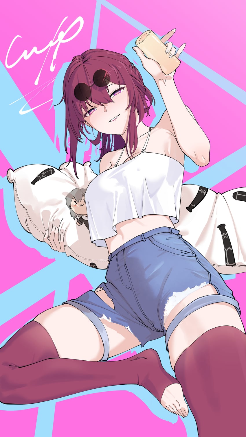 trailblazer, stelle, and kafka (honkai and 1 more) drawn by leng_sediao_kafei