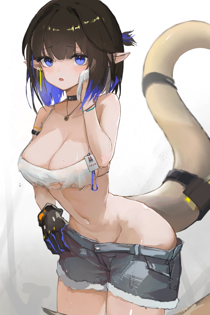 eunectes (arknights and 1 more) drawn by zombie_ke