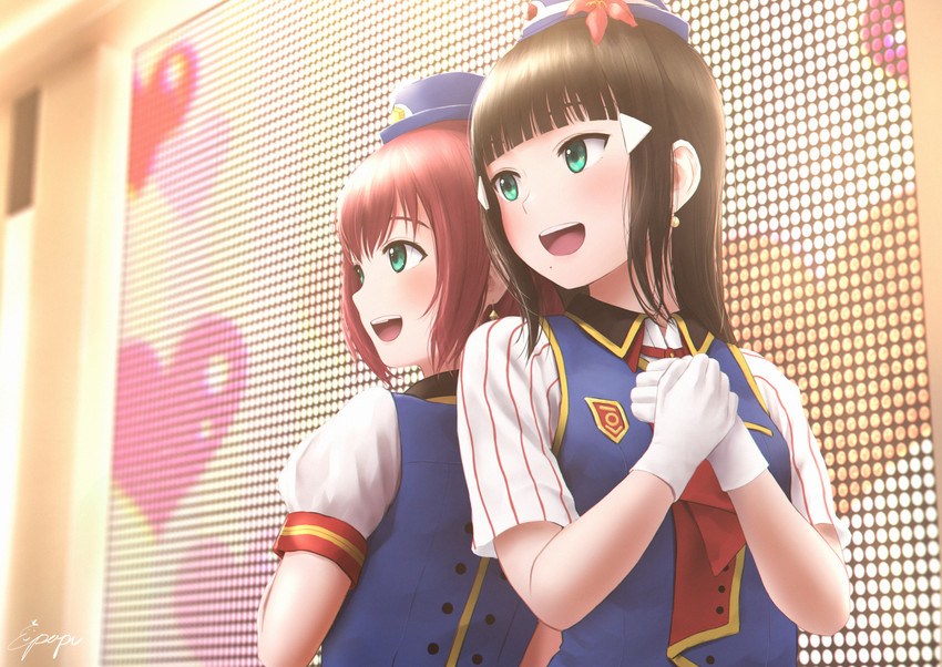 kurosawa dia and kurosawa ruby (love live! and 1 more) drawn by papi_(papiron100)