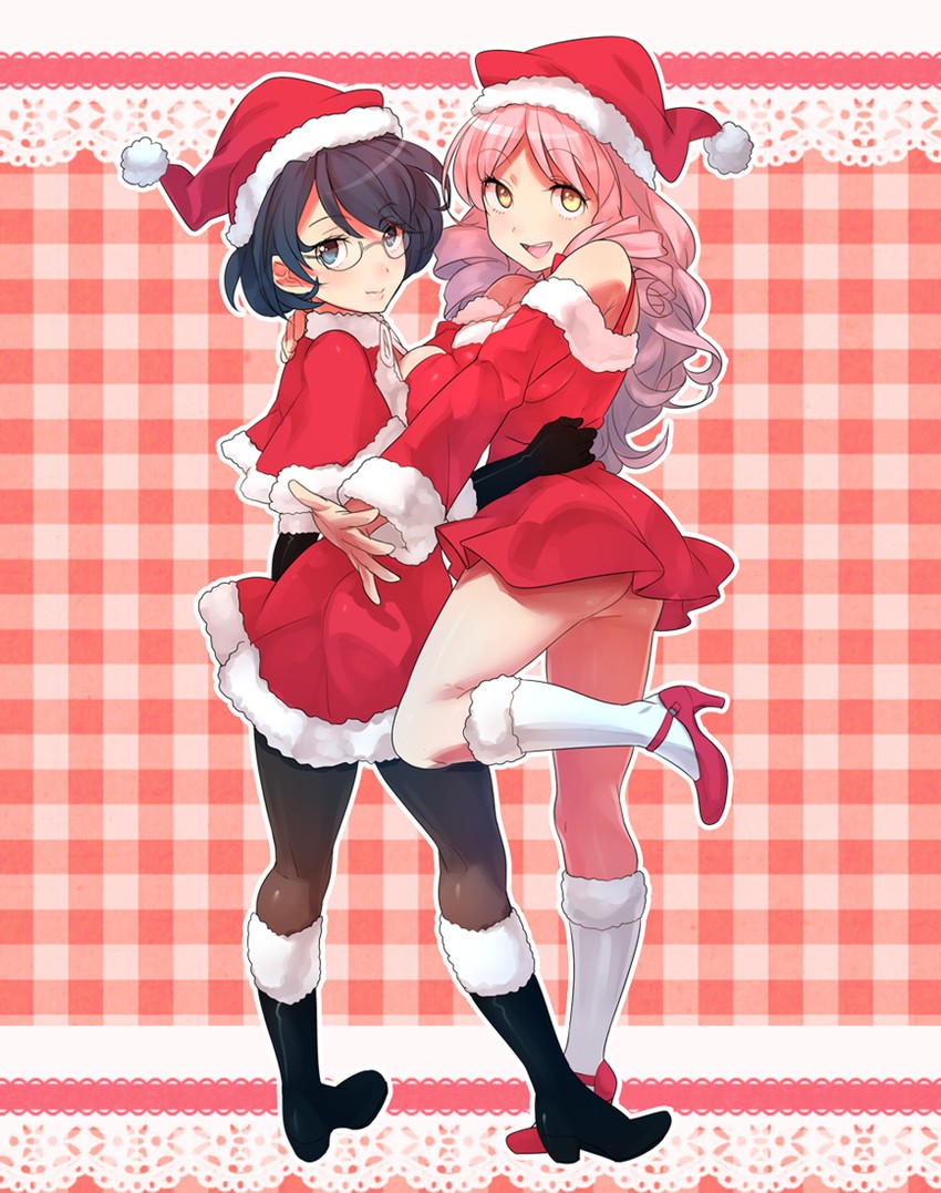 hakamichi shizune and mikado shiina (katawa shoujo) drawn by naso4