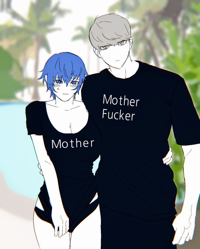 narukami yu and shirogane naoto (persona and 2 more) drawn by neukpu