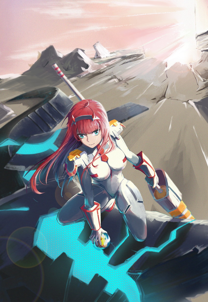 zero two and strelizia (darling in the franxx) drawn by 520mashiro
