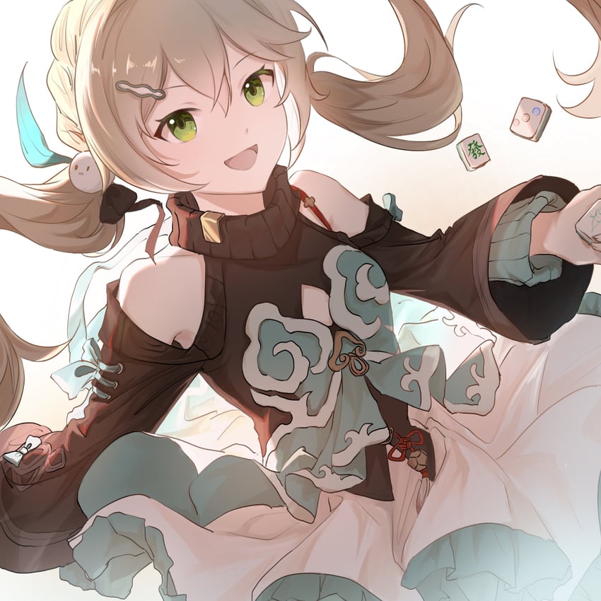 qingque (honkai and 1 more) drawn by euphoria_lberte