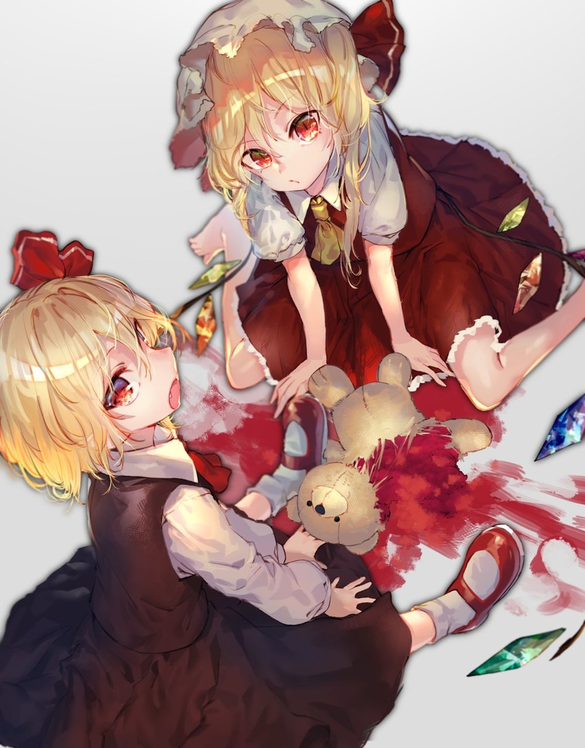 flandre scarlet and rumia (touhou) drawn by u_u_zan