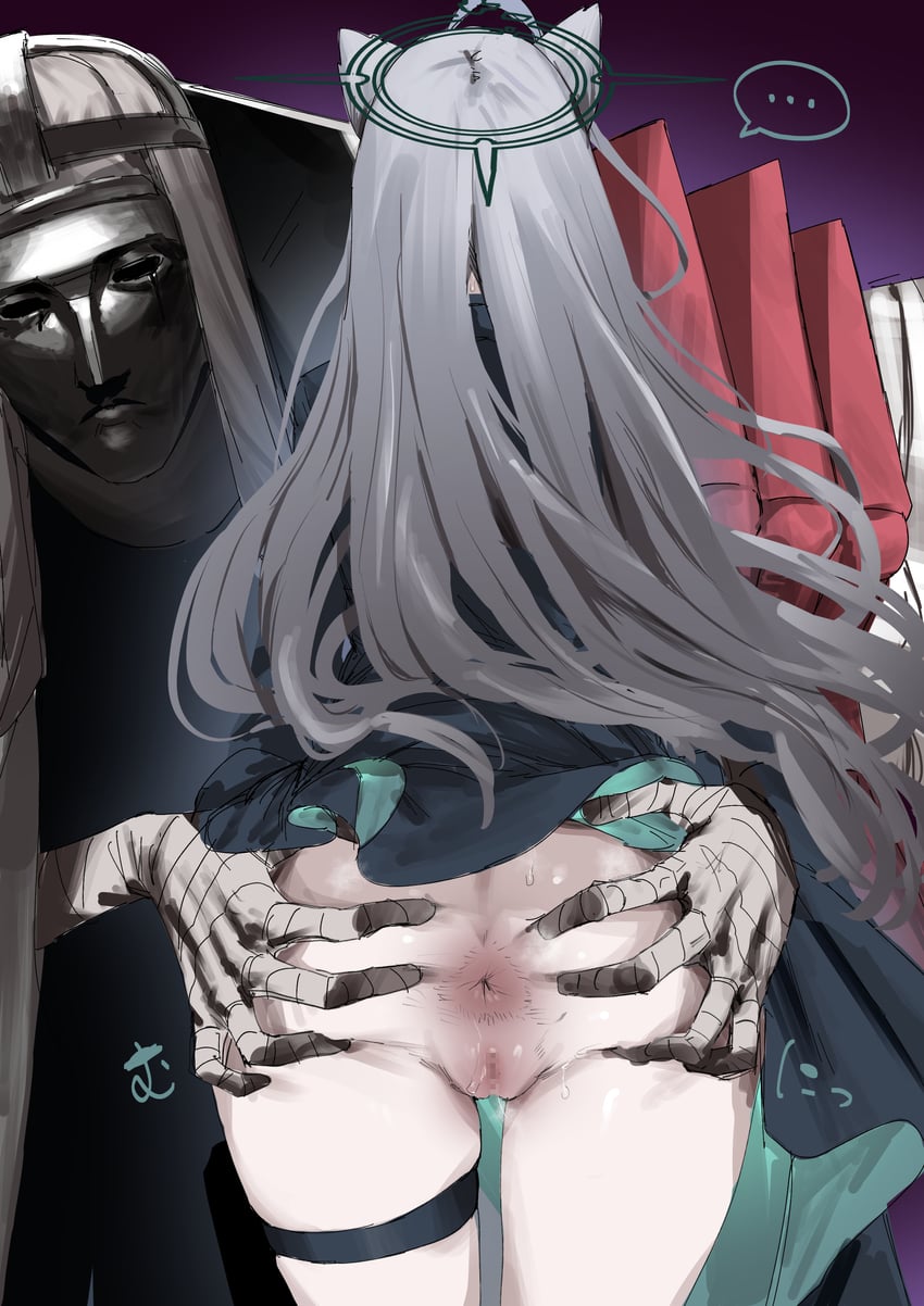 shiroko, shiroko terror, and phrenapates (blue archive) drawn by ie_(raarami)