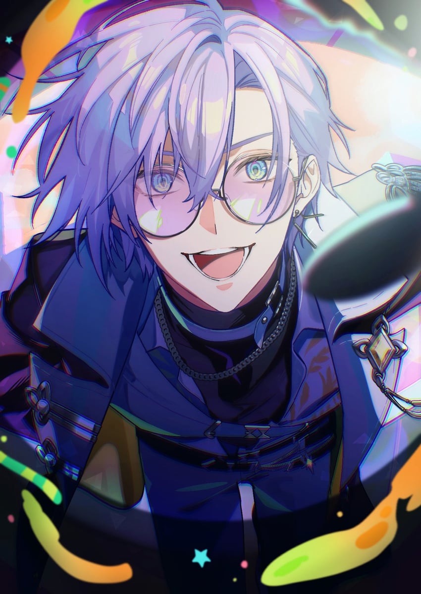 kaelix debonair (nijisanji and 2 more) drawn by mottari_(mottariquestion)