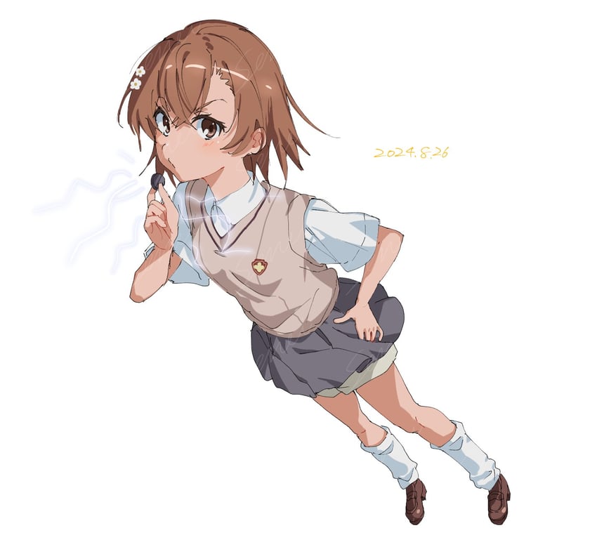 misaka mikoto (toaru majutsu no index and 1 more) drawn by ci31205