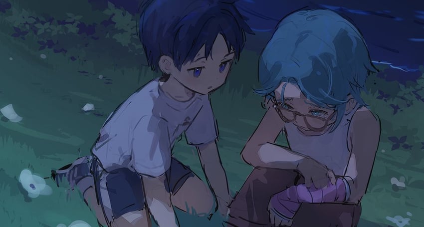 cove holden and main character (our life: beginnings and always) drawn by ryuuieu