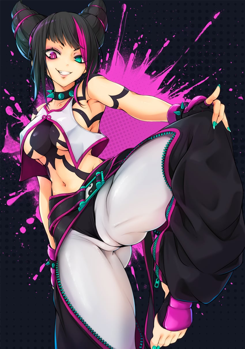han juri (street fighter and 1 more) drawn by .sin