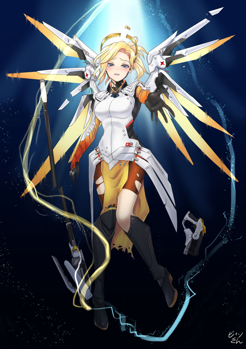 mercy (overwatch and 1 more) drawn by bingsang