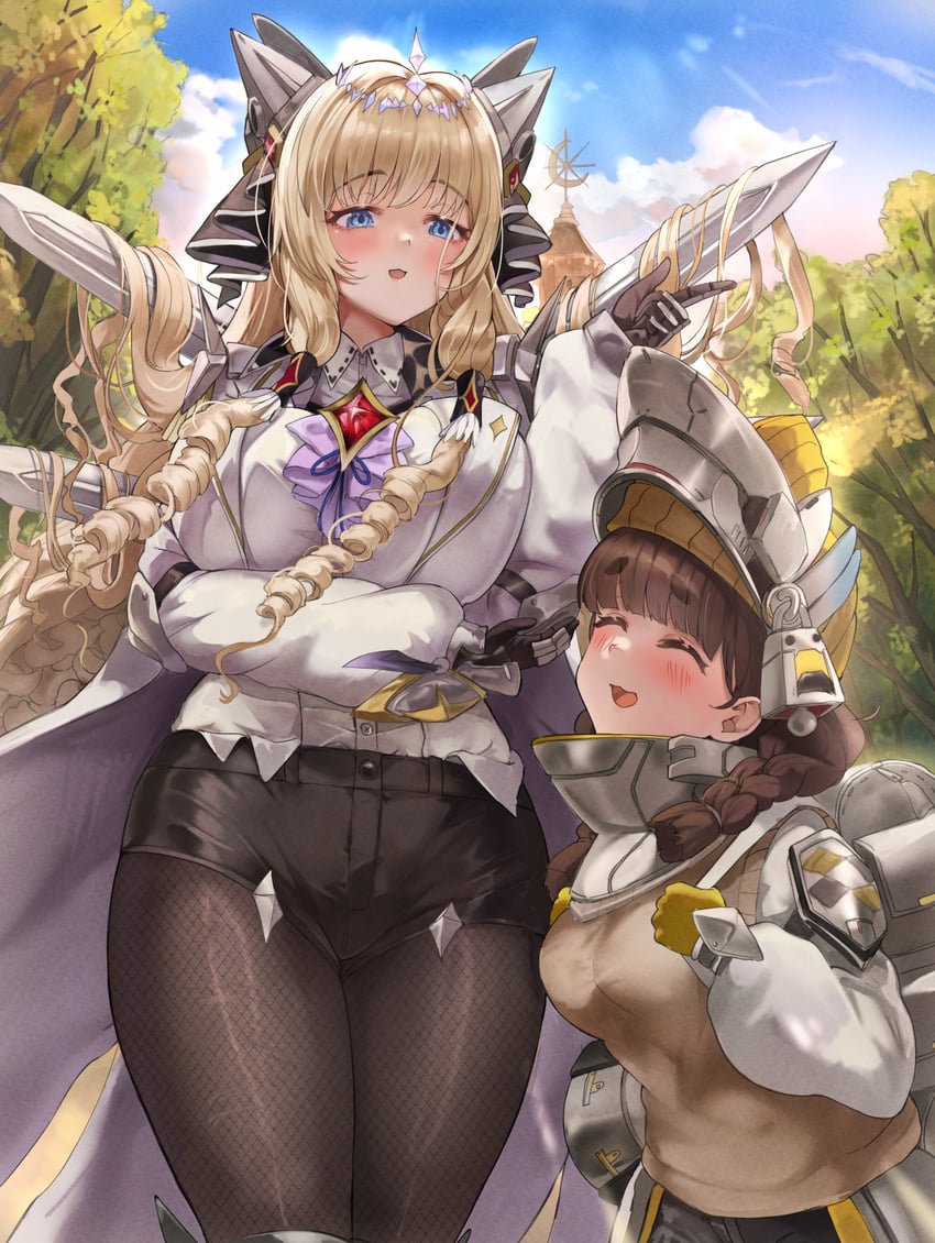 crown and chime (goddess of victory: nikke) drawn by minus_zero69