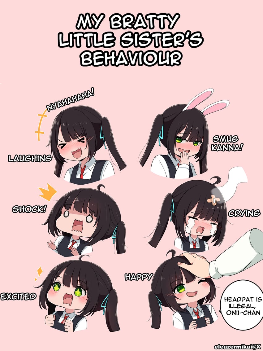 onii-chan and kanna (original) drawn by eleazarmikai