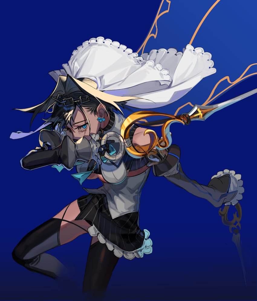 ouro kronii (hololive and 1 more) drawn by eus_ing