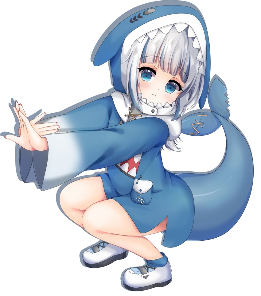 gawr gura (hololive and 1 more) drawn by grandapple71