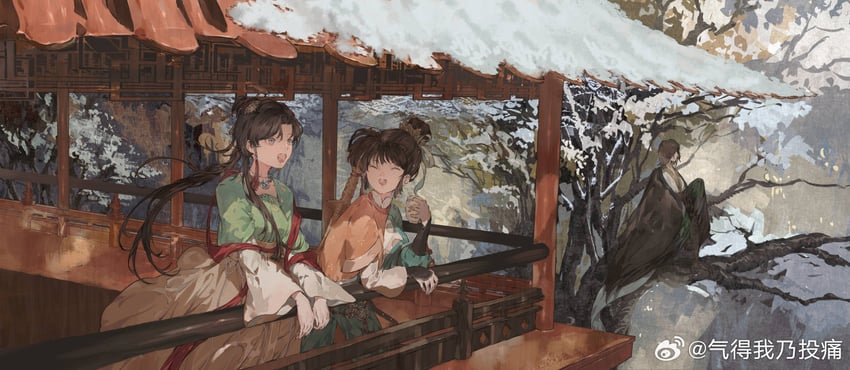 jiu niangzi, an-an lee, and getian (reverse:1999) drawn by chocolate_(jitong)