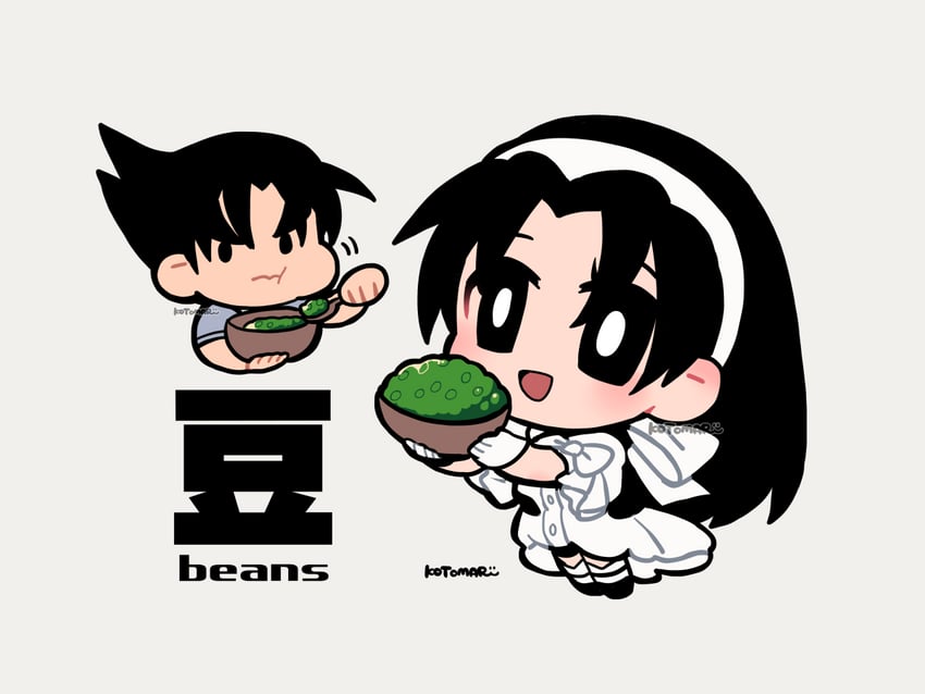kazama jin and kazama jun (tekken and 1 more) drawn by kotorai