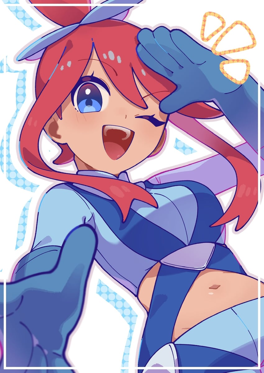 skyla (pokemon and 1 more) drawn by omochi_(omotimotittona3)